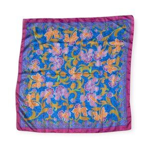 Women's Colorful Floral Square Scarf 31" x 31"